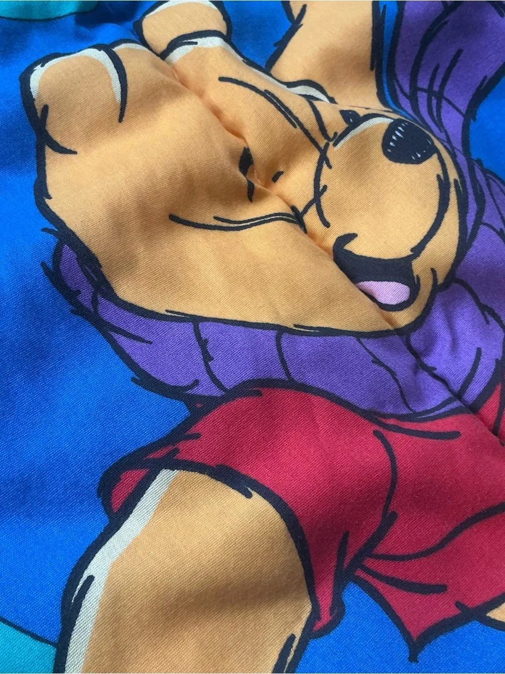Vintage Disney Winnie the Pooh tigger reversible comforter 60 x 80